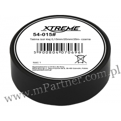 Taśma izolacyjna XTREME PCV 25mm x 25m czarna